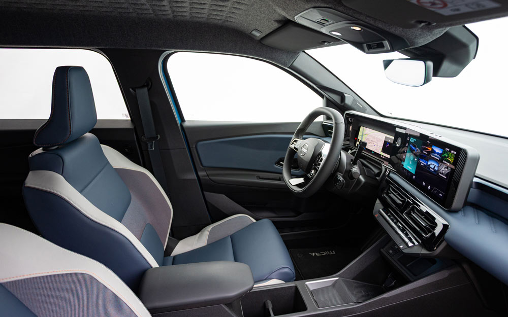 Abitacolo della Nuova Nissan MICRA Elettrica 2026